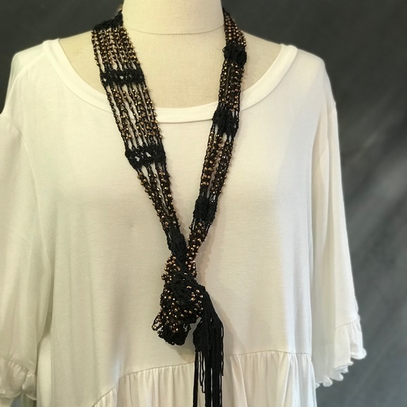 Crocheted beaded scarves - Picture 1 of 3